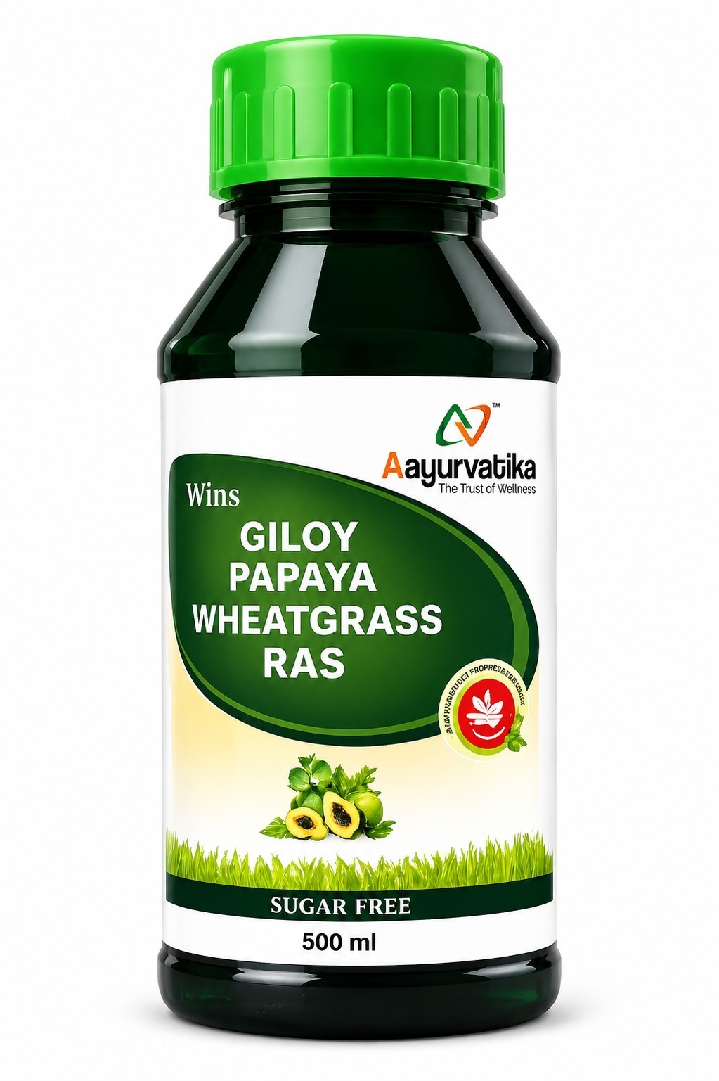 Giloy Papaya Wheatgrass Ras 500ml
